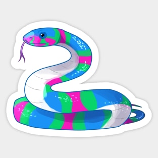 Polysssexual Snake Sticker